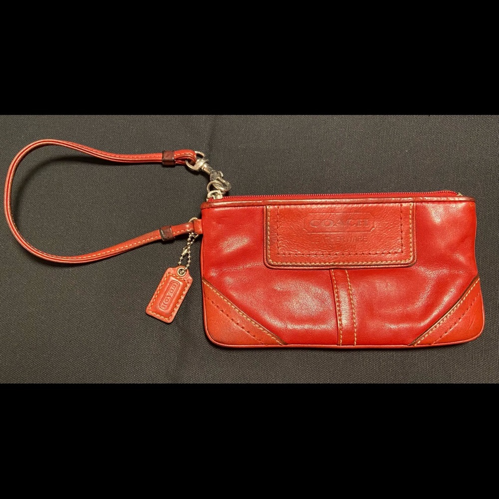 Coach Leather Wristlet